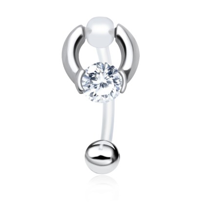 CZ S316L Intimate Piercing INTP-11b